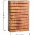 Acacia Wood Horizontal 10-Knife Block