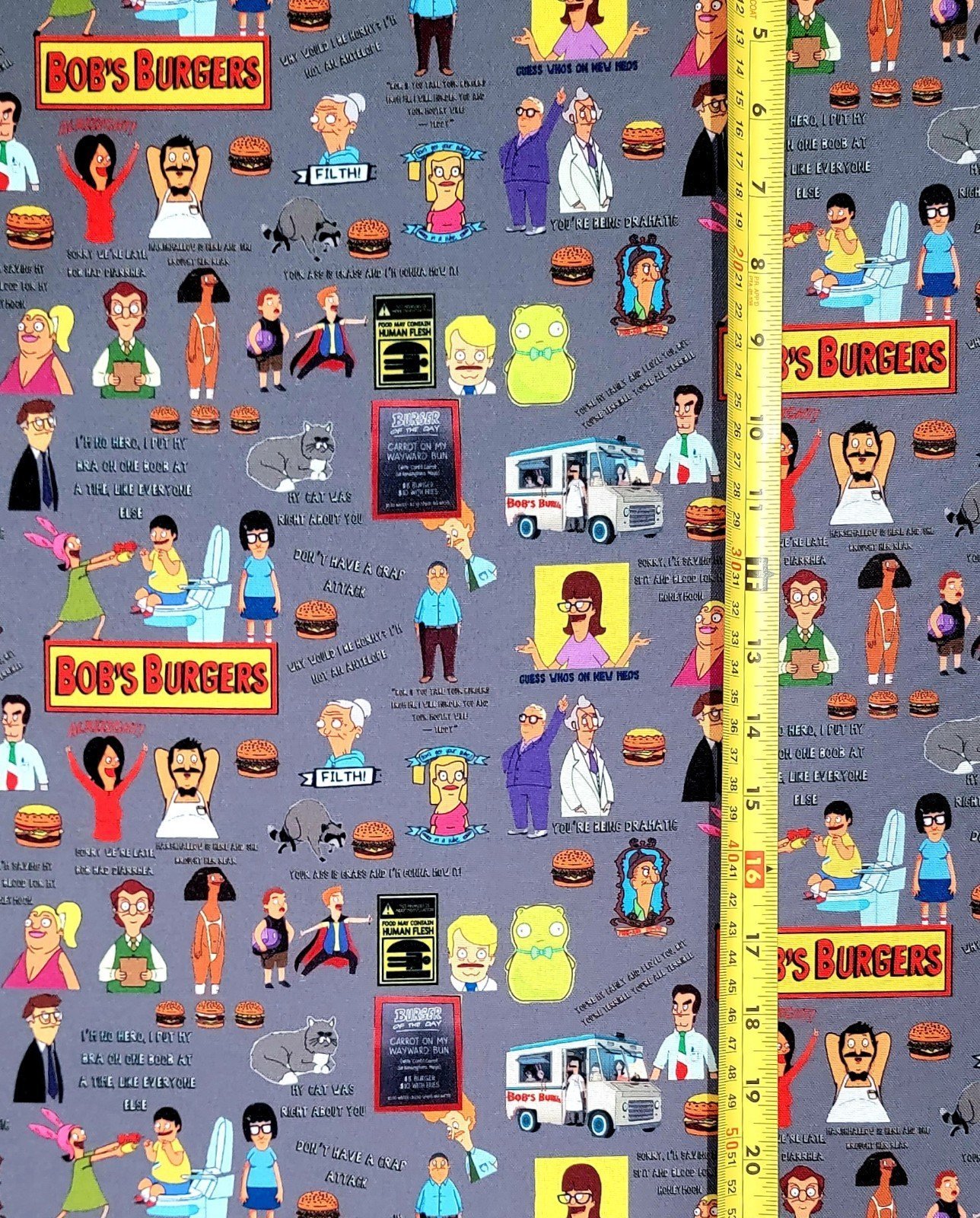 BOB'S BURGERS FABRIC 1 YARD
