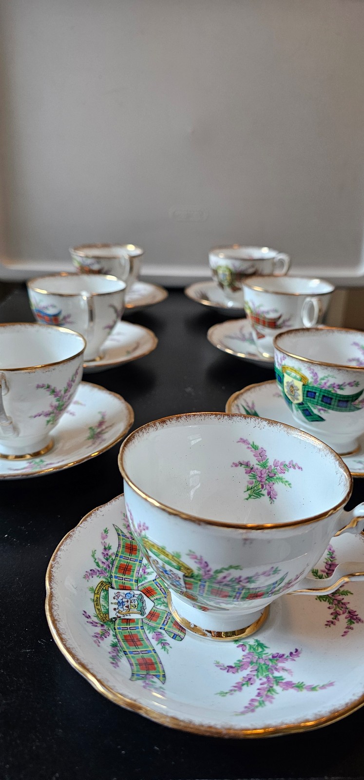 Royal Stafford Maclean Bone China Tea Cup & Saucer - Tartan Series -England