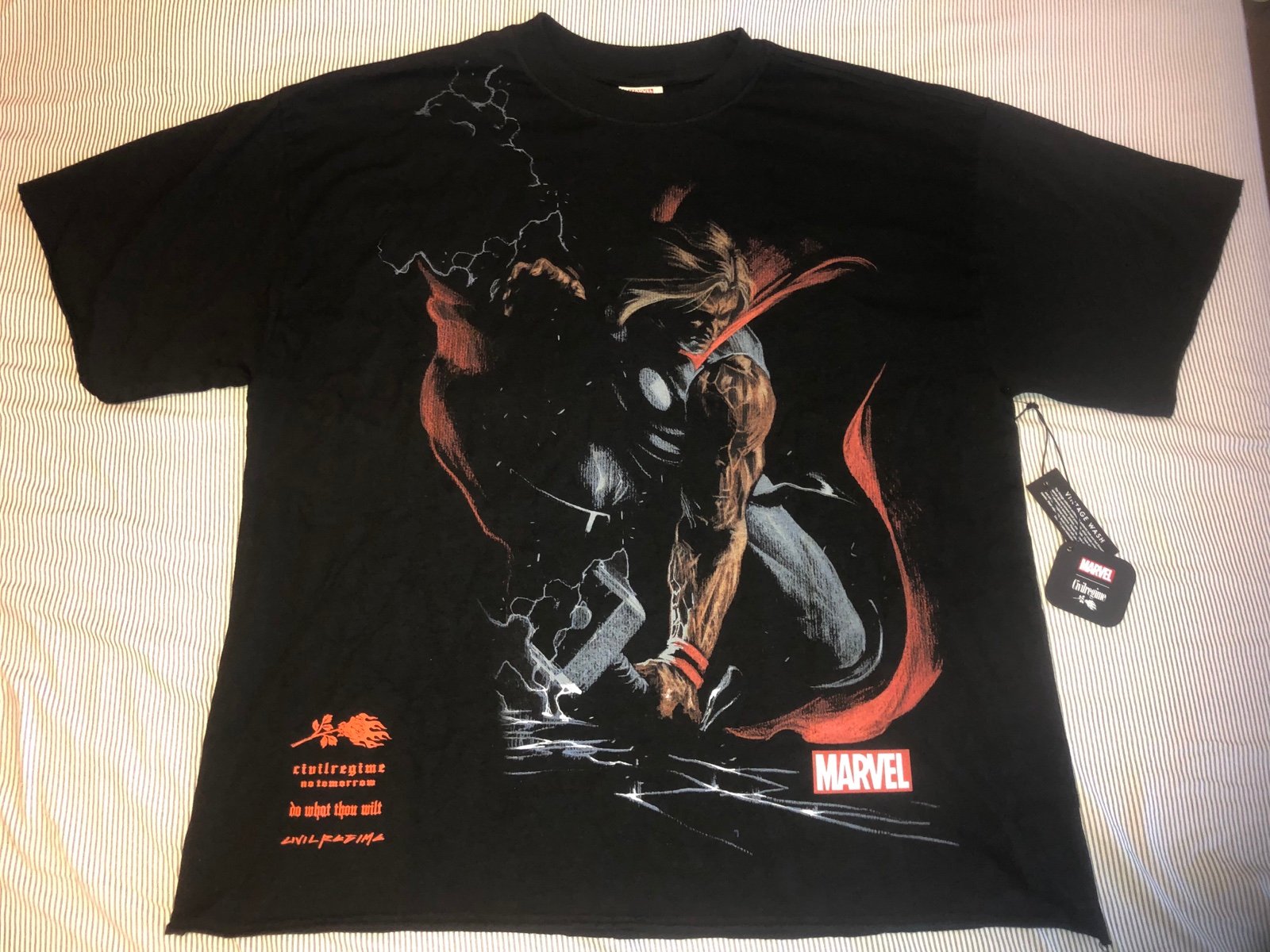 Civil Regime Marvel Thor Oversized Tee New