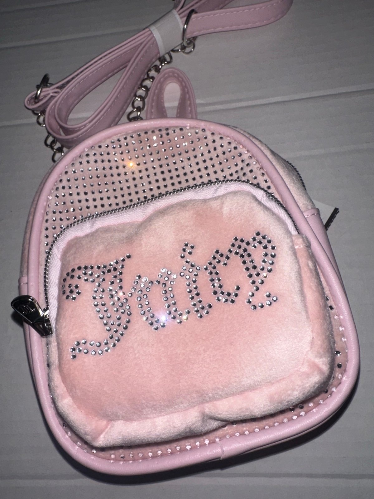 Mini juicy couture backpack so slipper bling and cute!