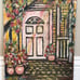 c1990 Outsider Oil Painting by FL Artist Alfonso DeVito Floral Atrium The Key