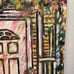 c1990 Outsider Oil Painting by FL Artist Alfonso DeVito Floral Atrium The Key