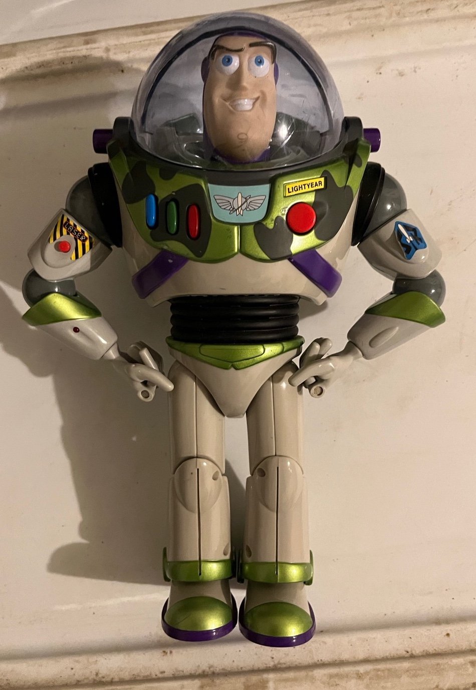 1999 Disney Pixar Toy Story 2 Buzz Lightyear Rescue Gear Camo Mattel Toy RARE