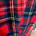 VTG Rally Klad Scotland Wool Travel Rug Tartan Stuart Plaid Blanket Red Blue