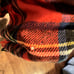 VTG Rally Klad Scotland Wool Travel Rug Tartan Stuart Plaid Blanket Red Blue