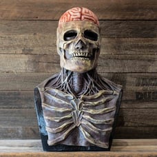 Halloween Skull Mask Full Head Helmet With Movable Jaw Horror Party Prop Cosplay