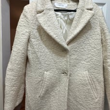 T Tahari Teddy Coat Beige