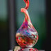 Blown Glass Hummingbird Feeder, Bird Feeder, Hanging Feeder, Glass Feeder