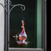 Blown Glass Hummingbird Feeder, Bird Feeder, Hanging Feeder, Glass Feeder