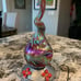 Blown Glass Hummingbird Feeder, Bird Feeder, Hanging Feeder, Glass Feeder