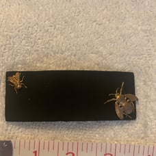 Victorian ladies buckle with bee and fly