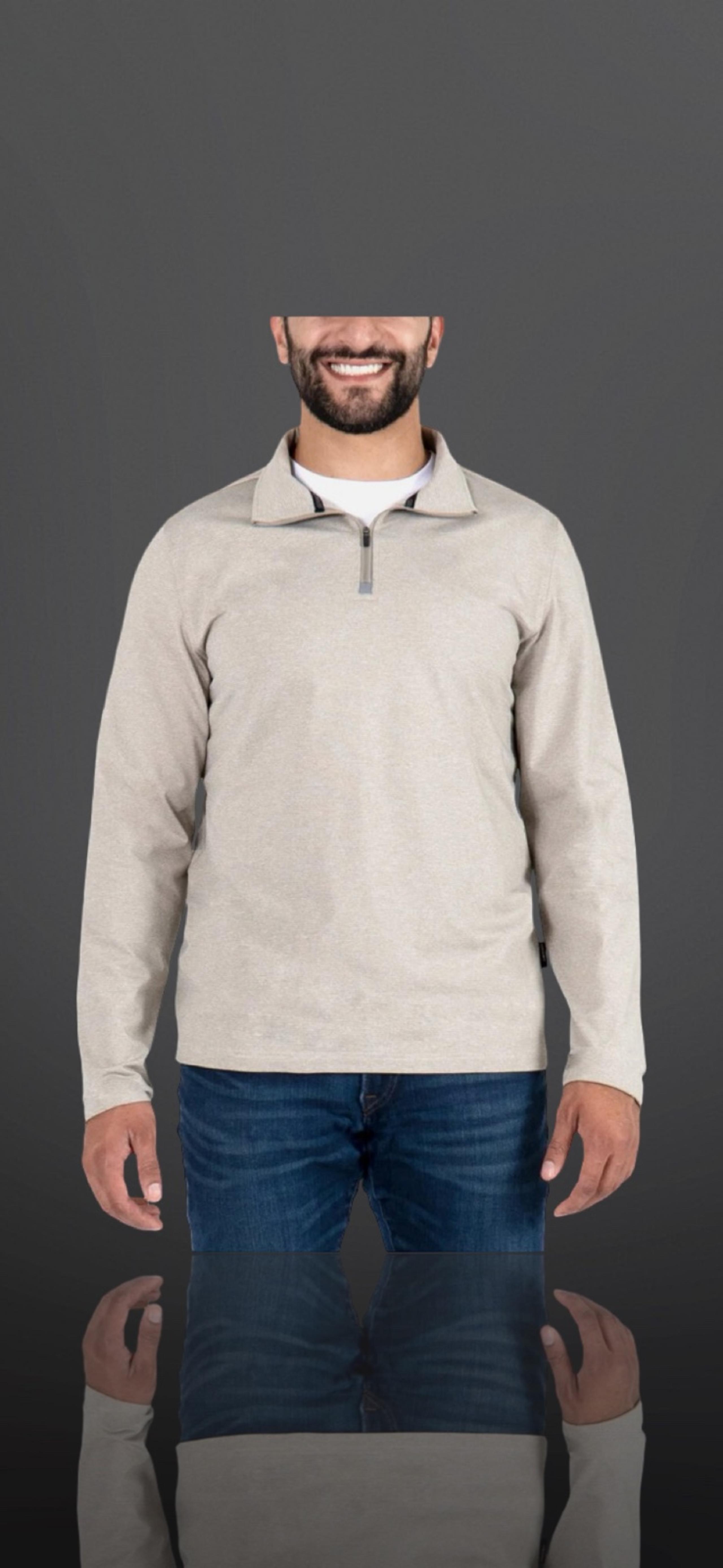 Gerry Men's Quarter Zip Size Large
Color Tan