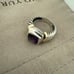 David Yurman Amethyst cable ring sterling and 14kt