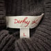 Derhy Funnel Neck Sweater Wool Mohair Mix Brown Size Large