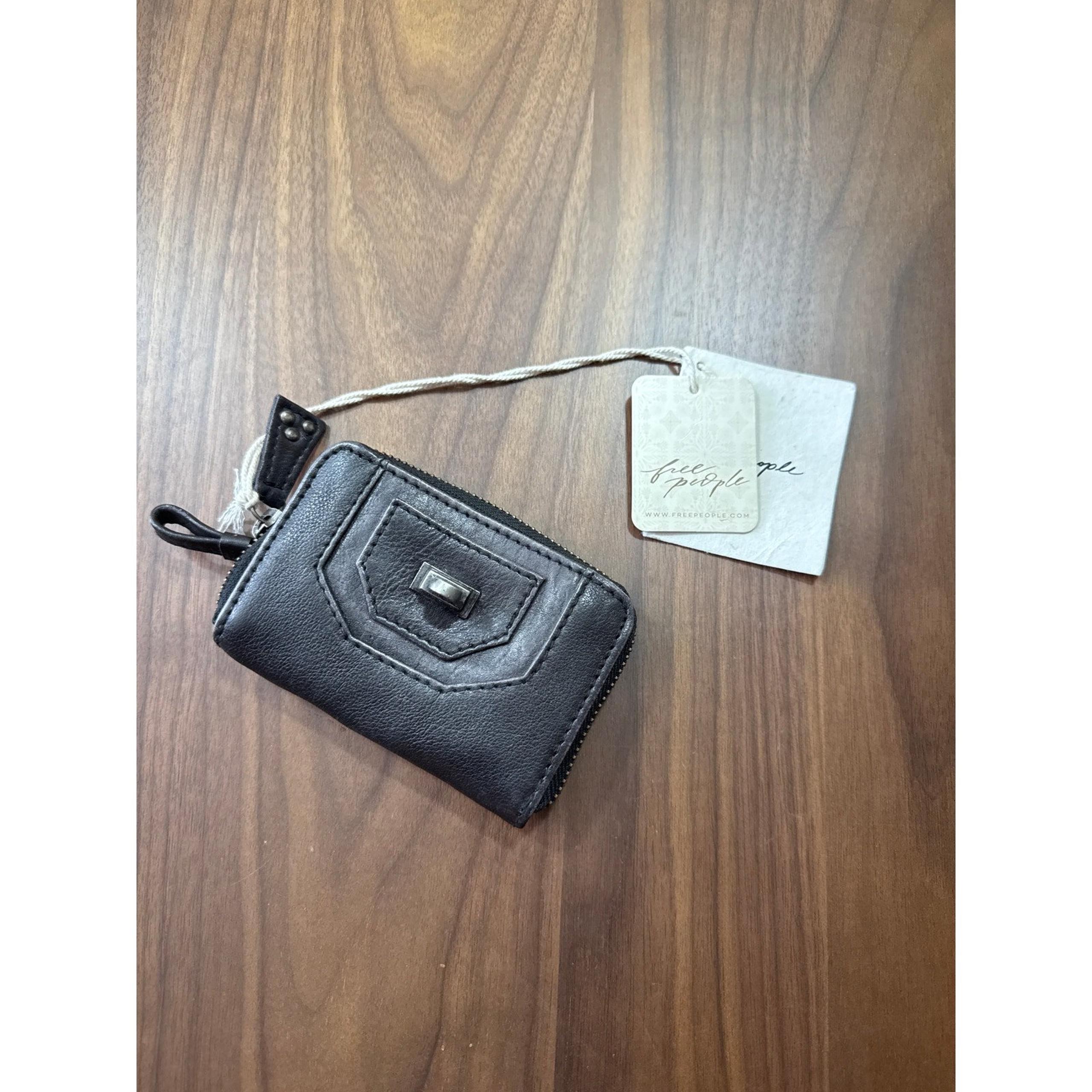 We the free Free People wallet, leather black