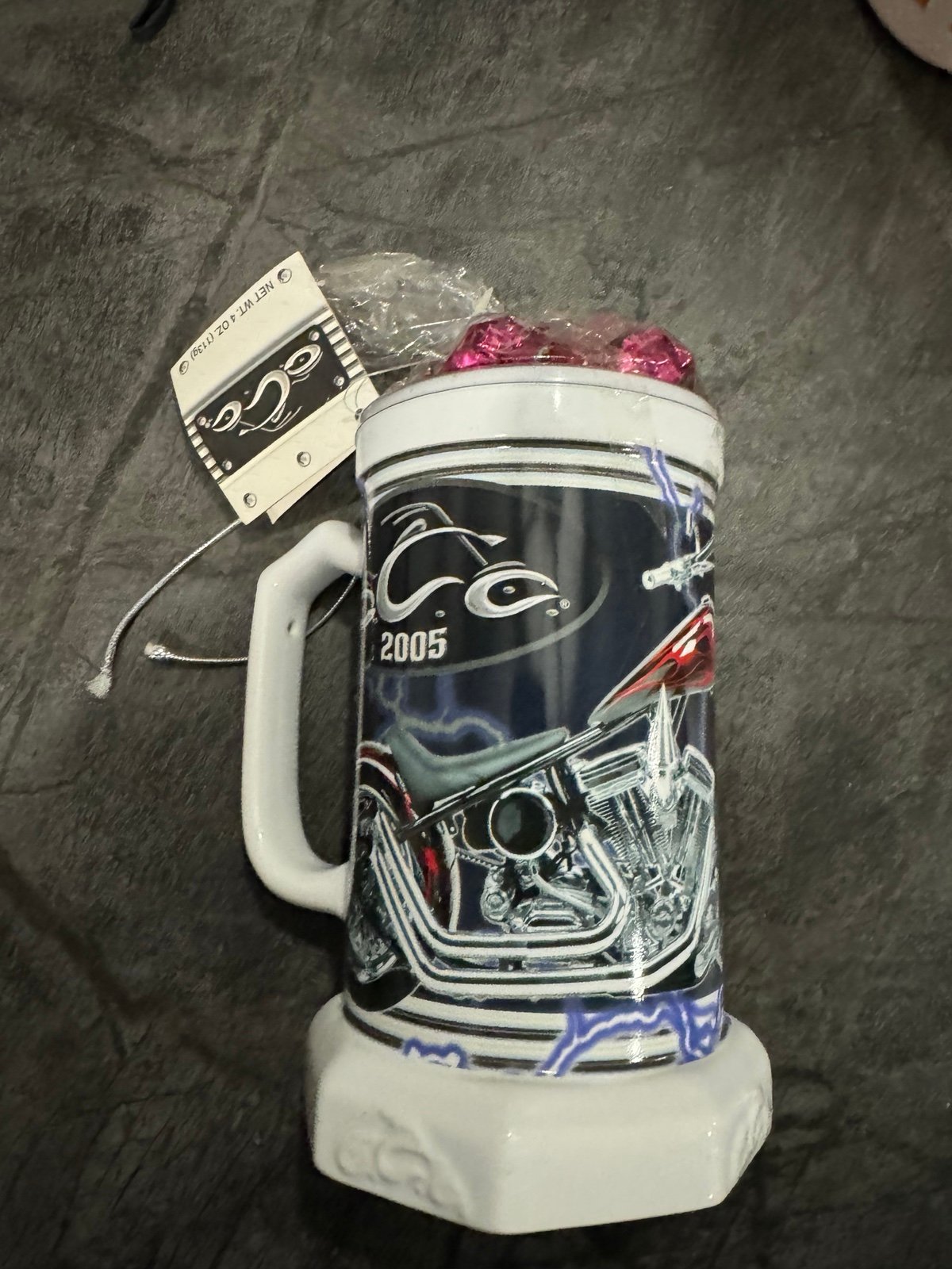 New Vintage Collectible Ceramic 2005 Orange
County Choppers Mug and Candy Mints