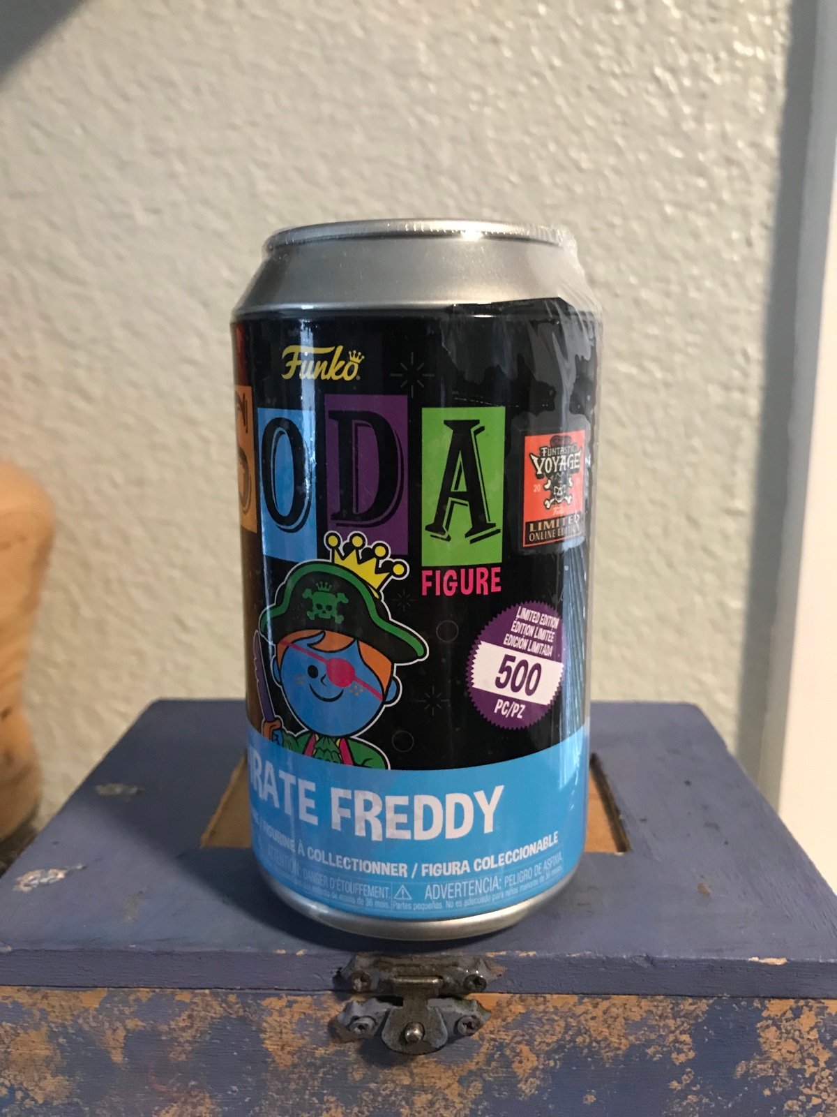 Blacklight Pirate Freddy Funko Soda 2024 Funtastic Voyage *SEALED*