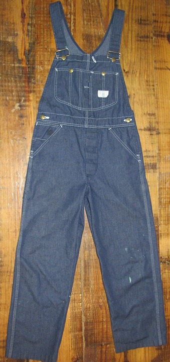 Vintage 70's Sears Tradeswear Denim Overalls Dark Wash Women's Size Small