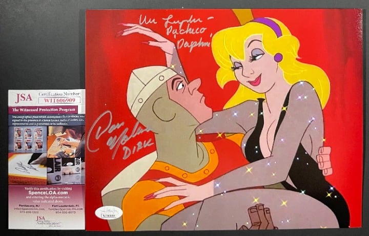 Dan Molina & Vera Pacheco Signed Dragon's Lair 8x10 Photo A Autographed JSA COA