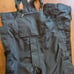 The North Face ski overalls snow pants. Unisex men's small/women medium .