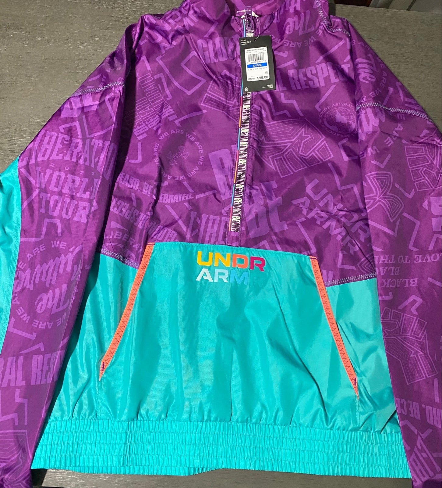 Under Armour Track Jacket BHM - Size M