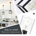 2 light Pendant Lights Kitchen Island Black Farmhouse 1-Light Small Chandeliers