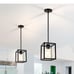 2 light Pendant Lights Kitchen Island Black Farmhouse 1-Light Small Chandeliers