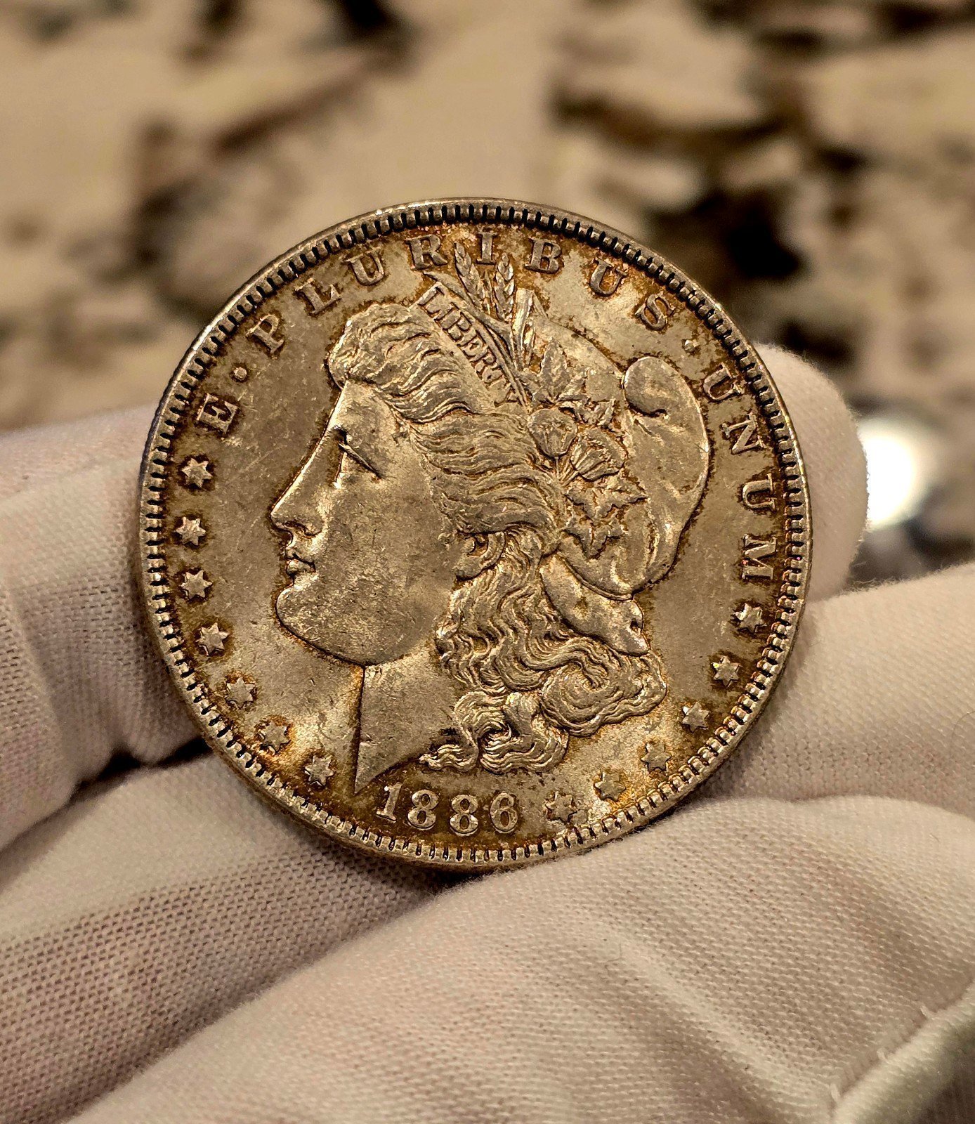 1886-P Morgan Silver Dollar - Uncirculated - Toned