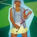 NWT Adidas Stella McCartney Tennis Skirt Pleated 40 M Medium white yellow