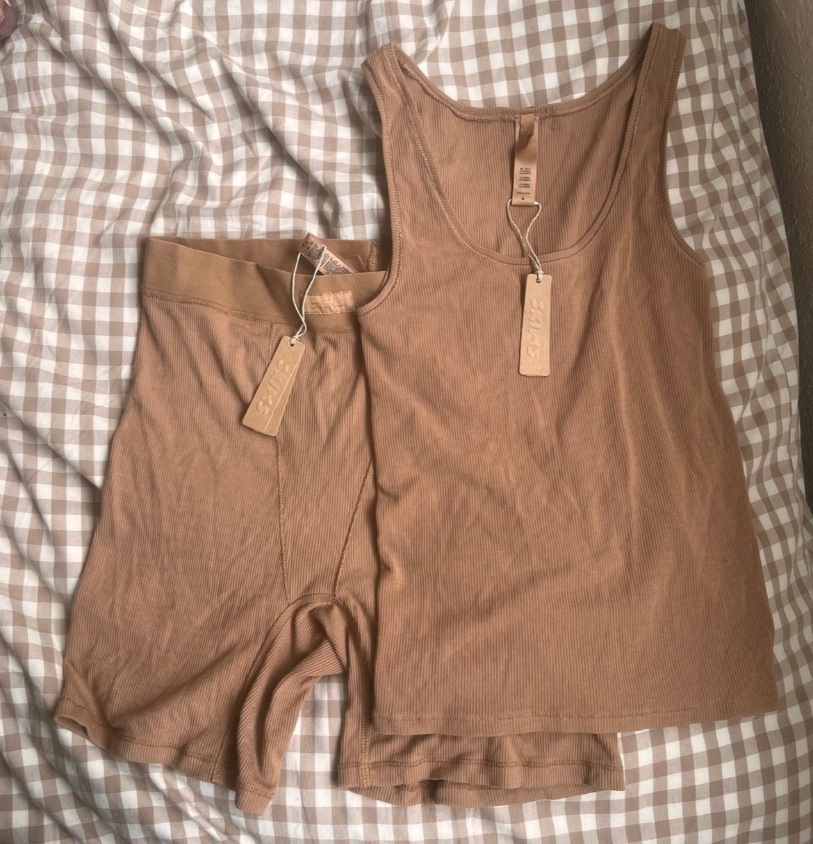 Skims ribbed cotton set size M