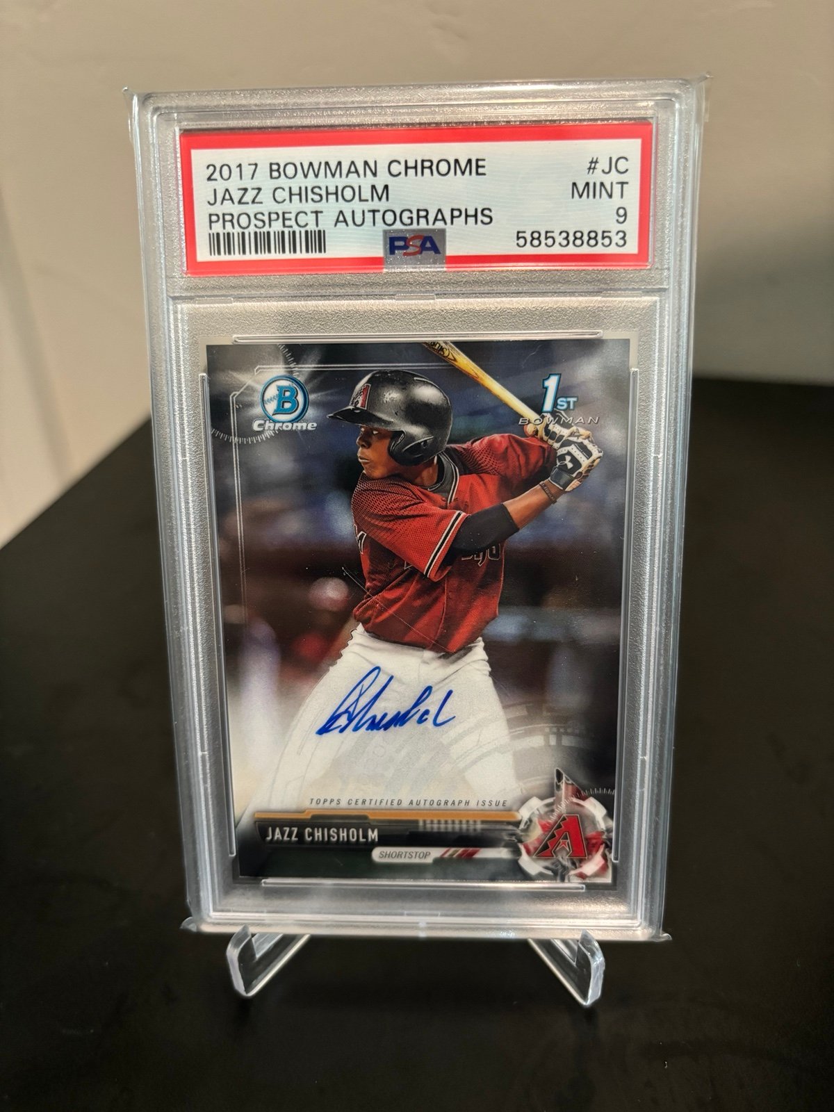 Jazz Chisholm Auto 1st PSA 9 On Card