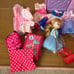 リカちゃん doll set with clothes and accessories.
