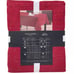 TAHARI Home 60 x 120 Christmas Holiday Tablecloth Burgundy Red Seats 10-12P NEW