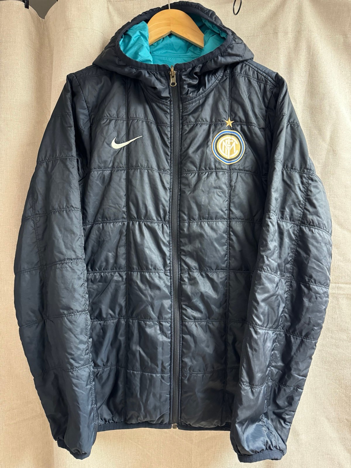 Nike Inter Milan Reversible Quilted Jacket Blue