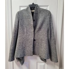 Stella McCartney Tweed Wool Grey Blazer M