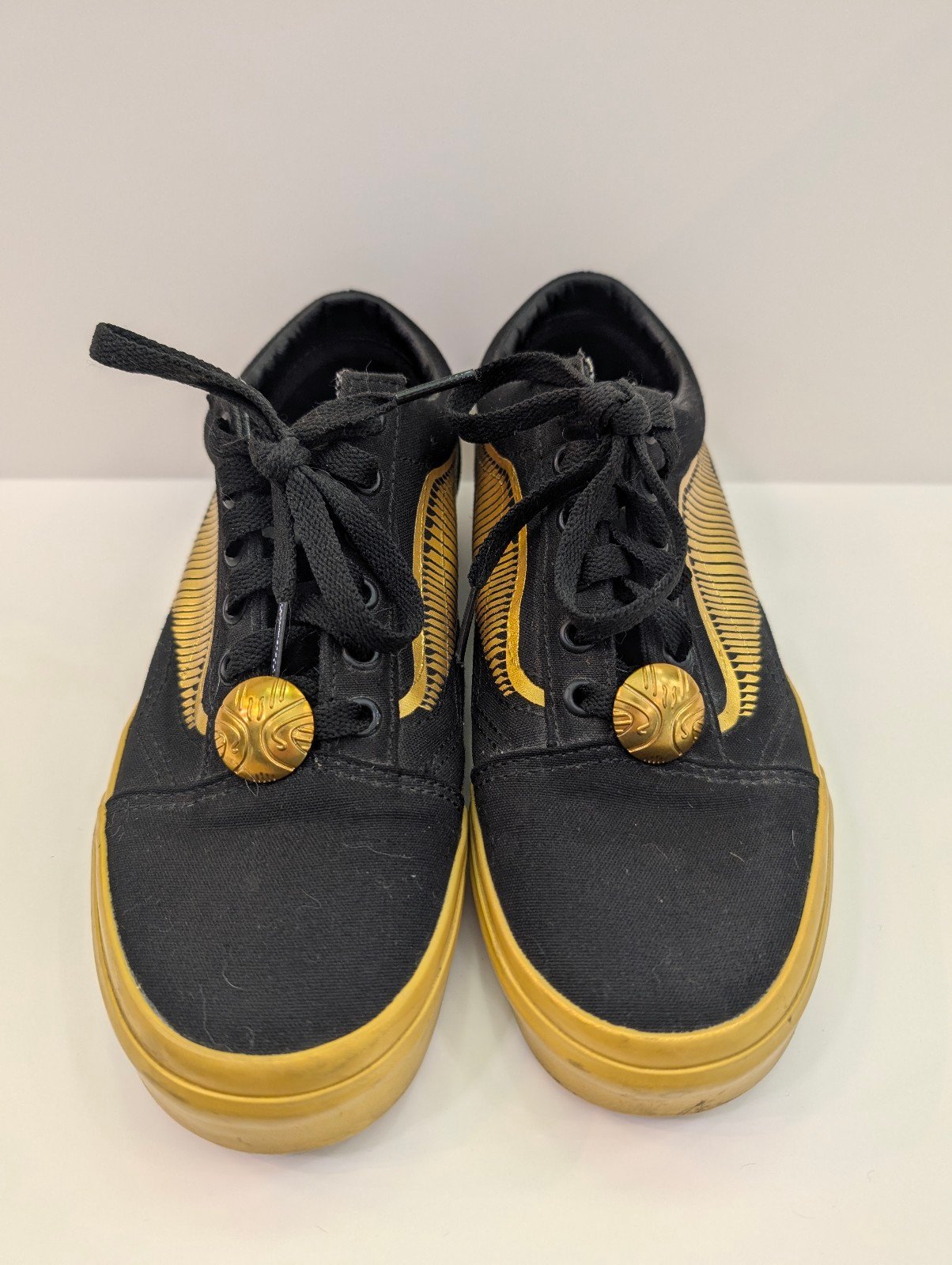 Vans X Harry Potter Golden Snitch Black & Gold Women's Size 7.5