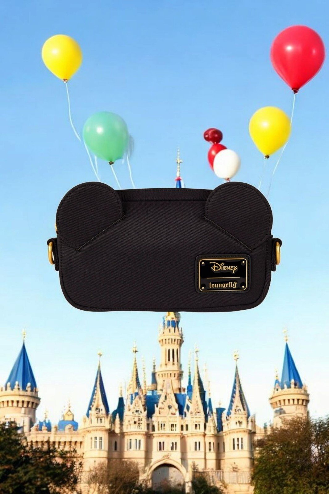 Loungefly Disney Mickey Mouse Ears Sling Bag and Coin Purse