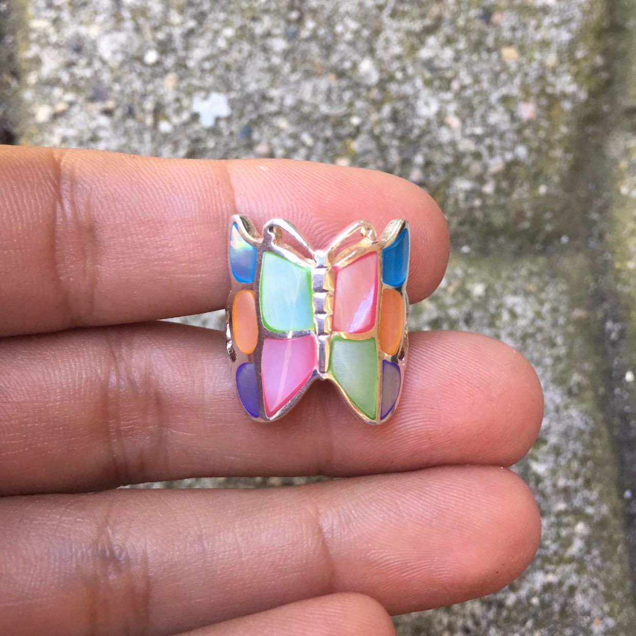 Peruvian Silver Butterfly Ring