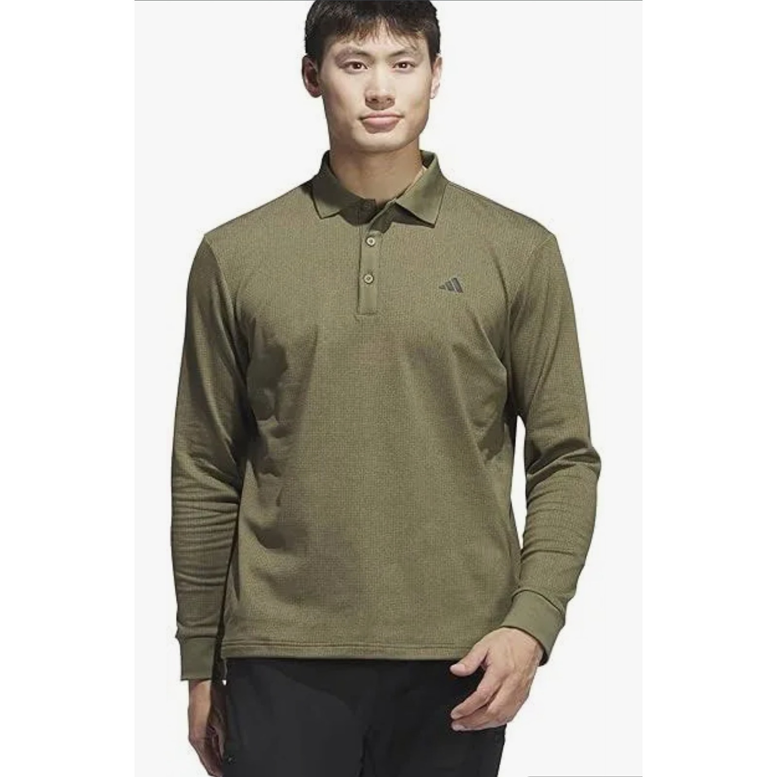 Adidas Long Sleeves Golf Polo Medium Olive Green NWT
