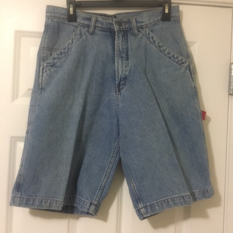 Vintage 32 Mens Polo Blue Jean Shorts
