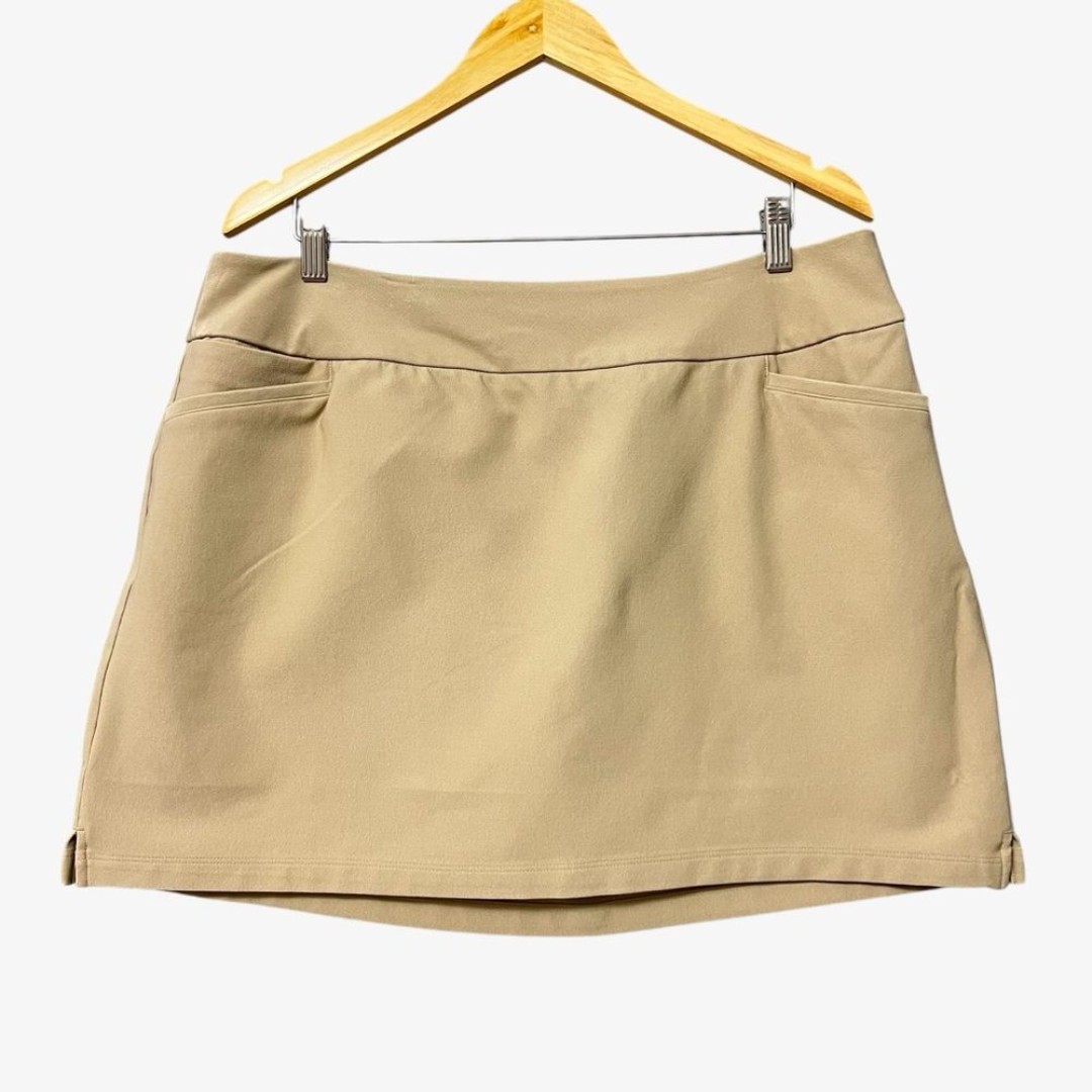 Adidas Womens Tan Skort Size XL NWT Golf Casual Uniform