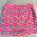 Vineyard Vines Printed Whale Tail Golf Skort Pink Size 8 EUC 118