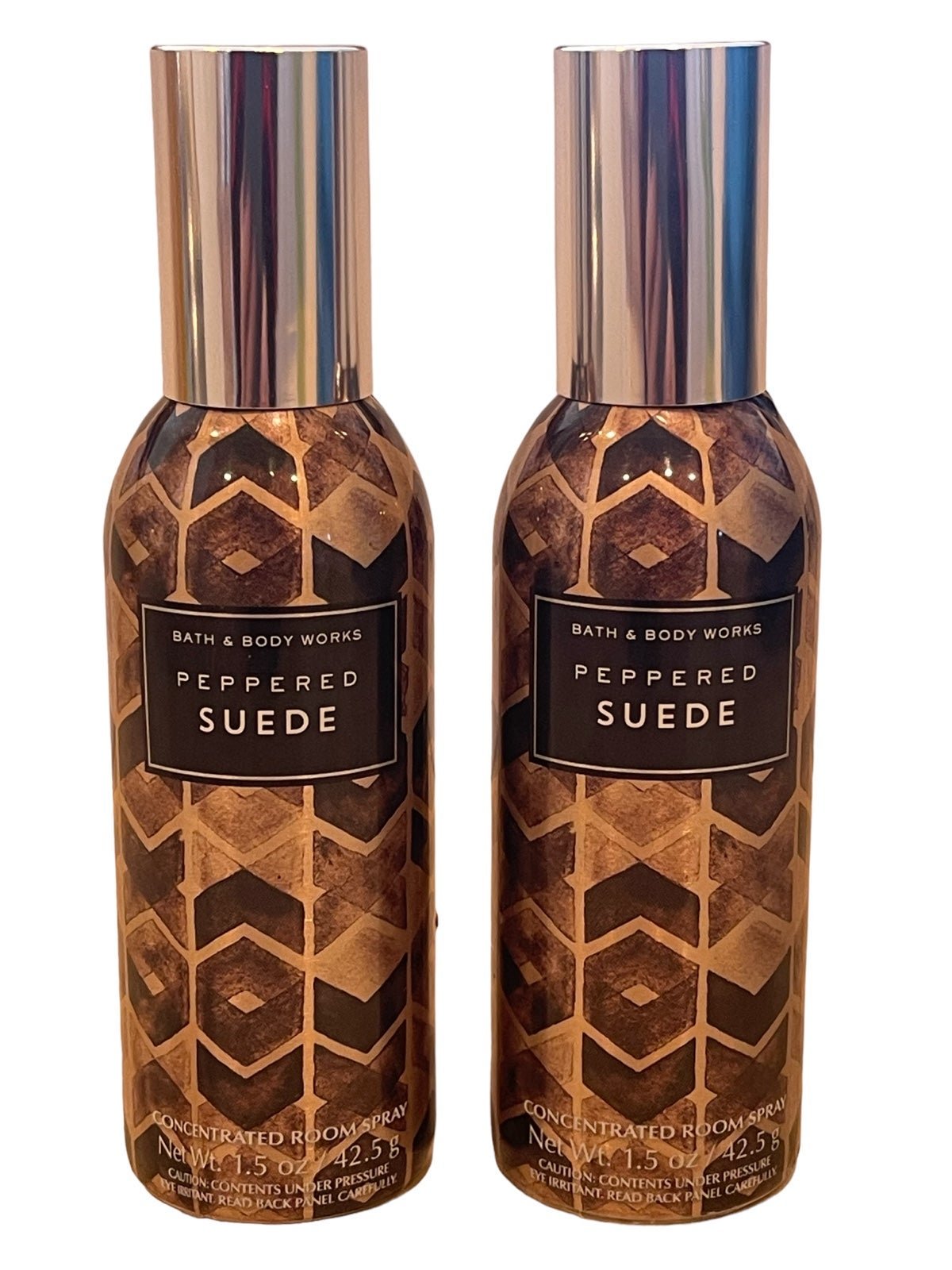 Bath & Body Works Peppered Suede Concentrated Room Sprays 1.5 fl oz (2) Partial