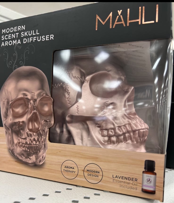 Bronze Skull skeleton Aroma diffuser