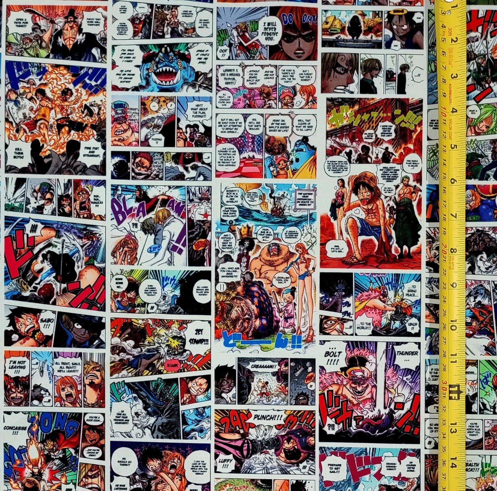 ONE PIECE ANIME COLOR MANGA FABRIC 1 YARD