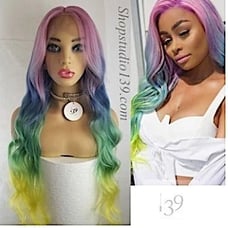 UNICORN CELEBRITY INSPIRED WAVY WIG