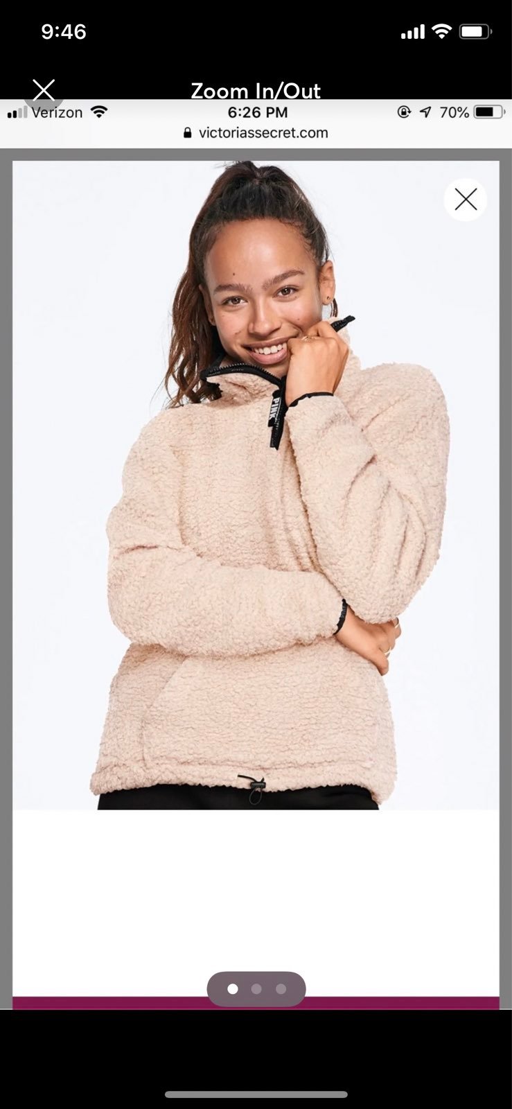 Victoria’s Secret Sherpa Quarter Zip
