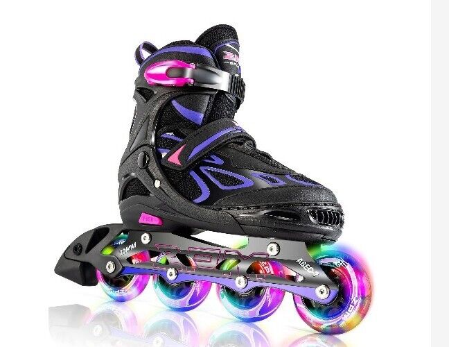 2pm Sports Roller Skates for Kids Boys and Ladies - Violet Medium(1Y-4Y US)