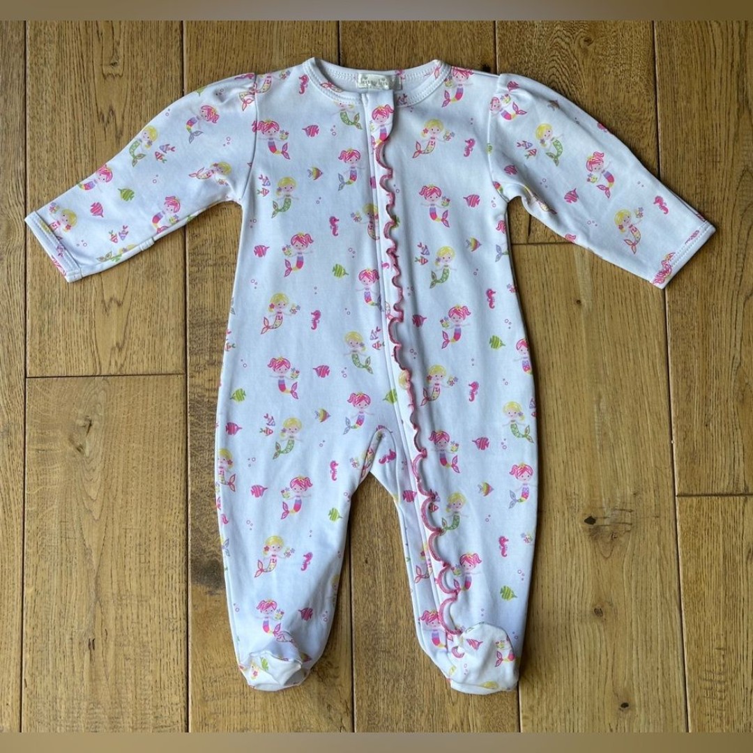 NEW Kissy Kissy Mermaid Ruffle Zip Footie size 0-3 Months